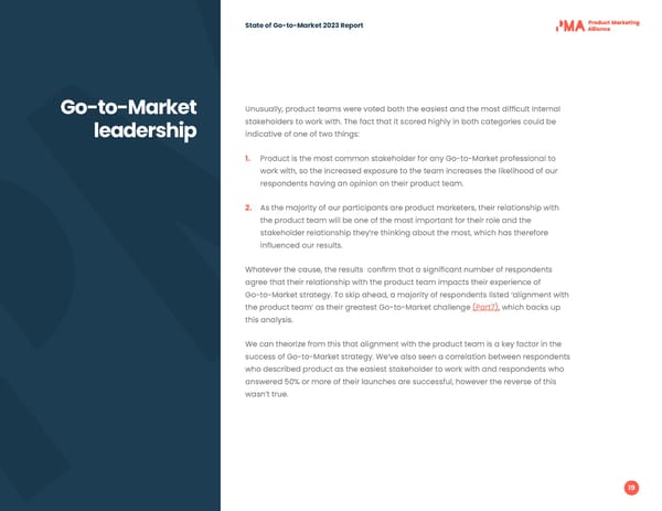 2023 | State of Go to Market - Page 19